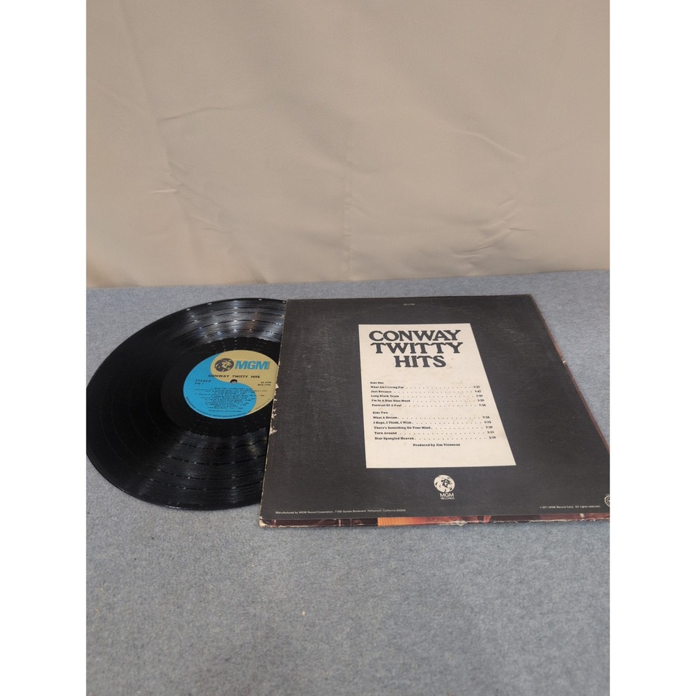 Conway Twitty Hits and Heart & Soul Vinyl LP Record Lot 2 Albums MGM MCA SE-4799 - Picture 2 of 2